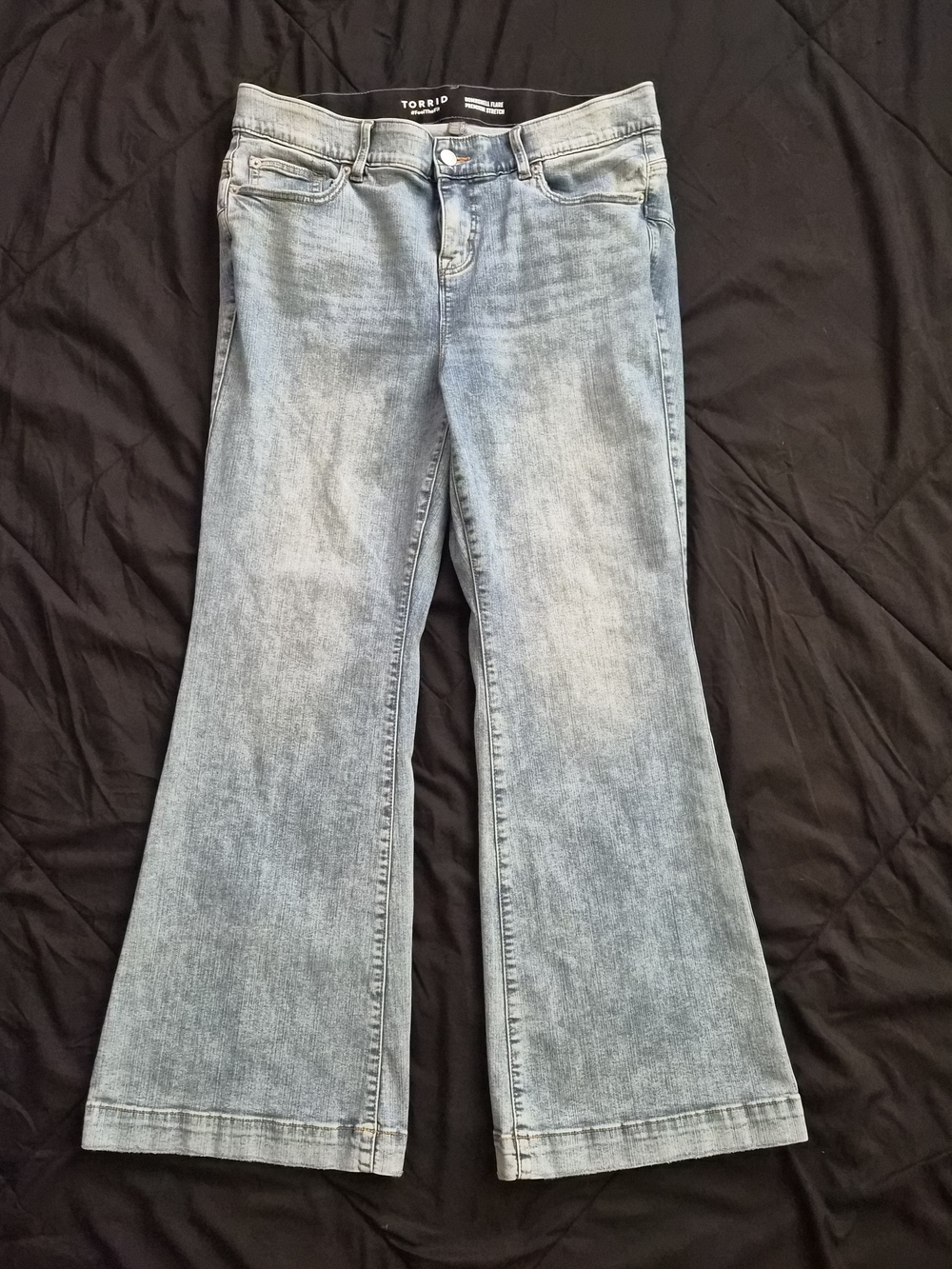 torrid Light Blue Flared Jeans - Women's